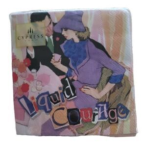 Cypress Home Liquid Courage "Shes Got Issues So Make Her A Drink" 10 X 10 Napkin